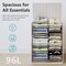 Cotton Laundry Hamper, Large Woven Rope Basket with Handles for Living Room and Bedroom, Stylish Storage Basket for Clothes, Toys, and Blankets